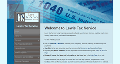 Desktop Screenshot of lewis-tax-service.com