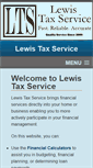 Mobile Screenshot of lewis-tax-service.com